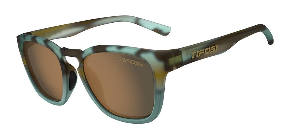 TIFOSI SMIRK POLARISIERTE Brille mattblau schildkröte (1 Glas Braun 15,4 % Lichtdurchlässigkeit)