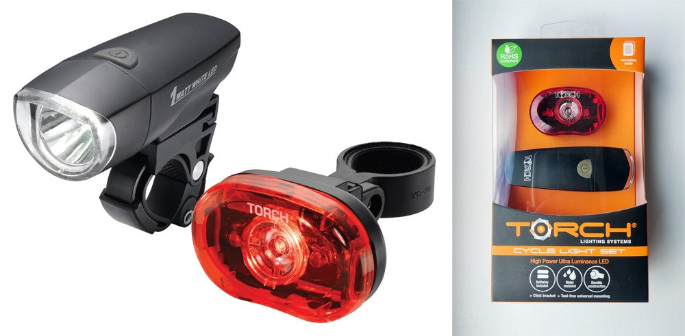 TASCHENLAMPEN-ZYKLUSLICHT-SET FERNSTRAHLER KOMPAKT 1 W + TAIL BRIGHT 0,5 W-Lampenset