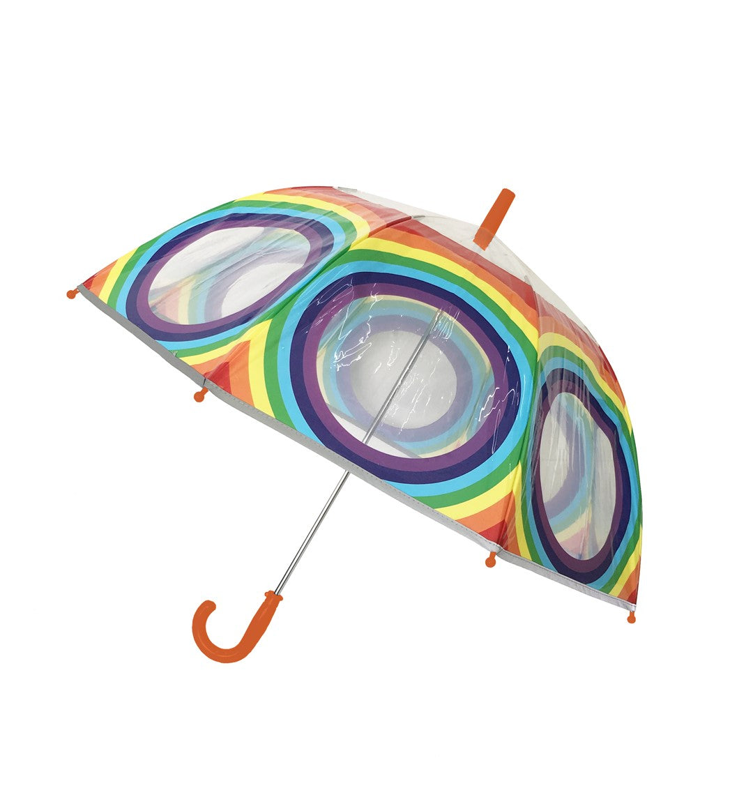 SMATI Kinderregenschirm REGENBOGEN transparent