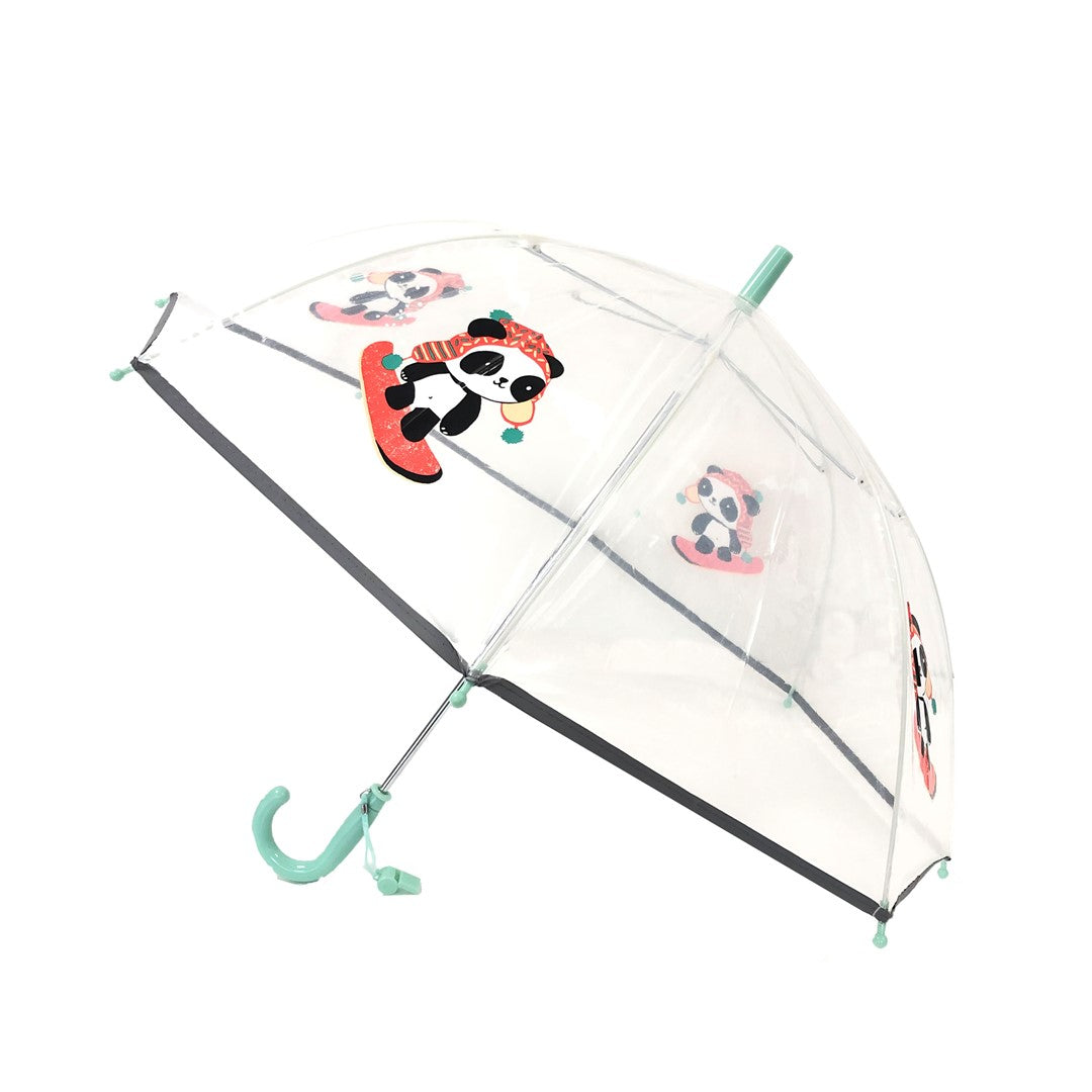 SMATI Kinderregenschirm PANDA transparent