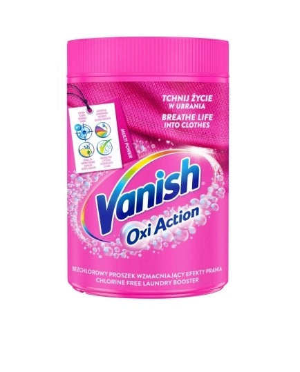 VANISH - Vanish Fleckentfernerpulver für farbige Stoffe Oxi Action Pink Farbe 625 g