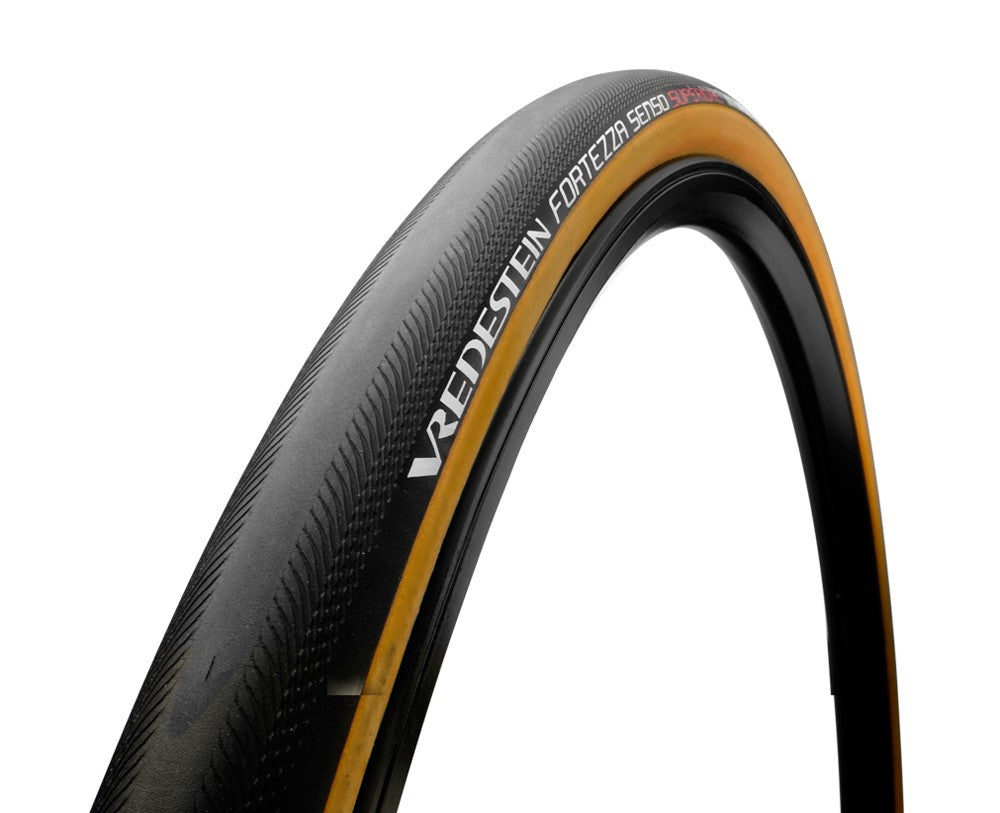 VREDESTEIN Fortezza Senso Superiore Straßenreifen, 700x25C (25-622), faltbar, TPI320, 235 g, Schwarz-Gelb