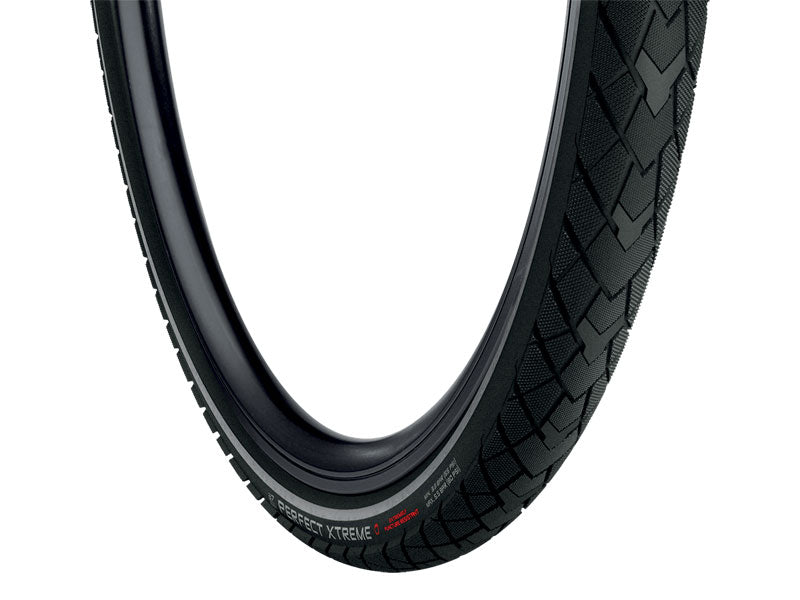 VREDESTEIN Perfect Xtreme City-/Trekkingreifen, 28x1,50 (40-622), Draht, Pannenschutzeinlage, Schwarz + Reflektierend