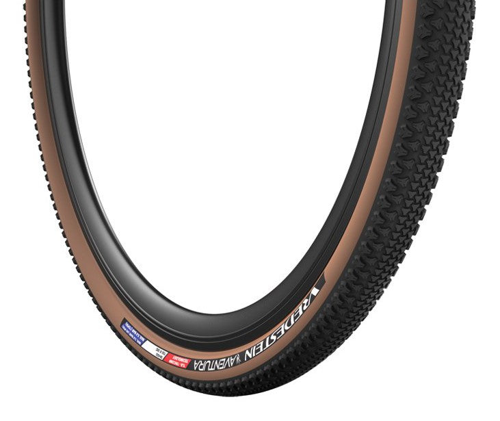 VREDESTEIN Aventura Gravel-Reifen, 700x44C (44-622), faltbar, TPI120, 490 g, TLR, Schwarz-Transparent