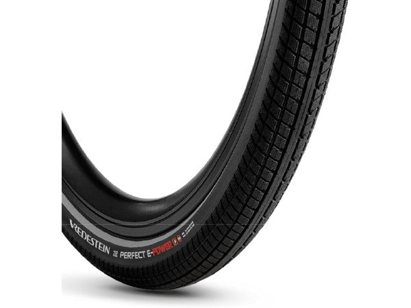 VREDESTEIN Perfect E-Power E-Bike-Reifen, 28x1,50 (40-622), Draht, Pannenschutzeinlage, Schwarz + Reflektierend
