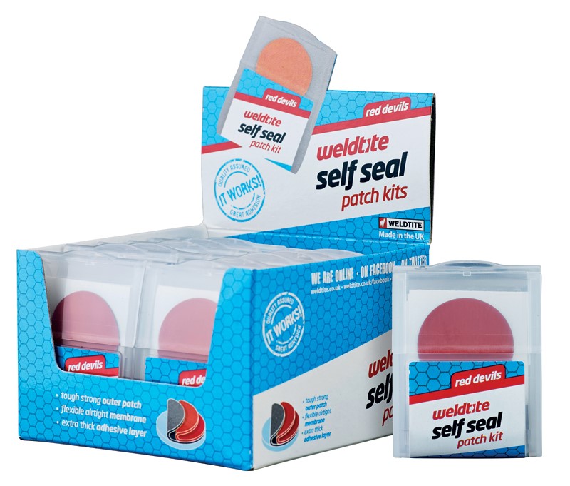 WELDTITE Self Seal Patch Kit (6x Self Seal Patch), Box mit 12 Stück.