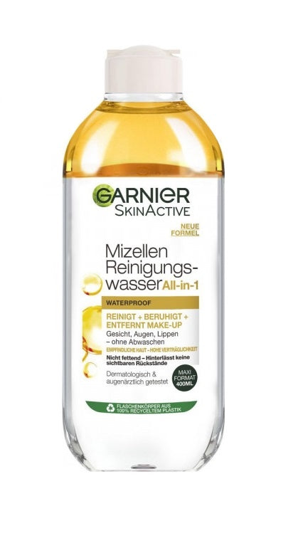 GARNIER - Garnier, All-in-1 Purifying Micellar Water, entfernt wasserfestes Make-up, 400 ml